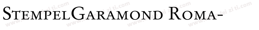 StempelGaramond Roma字体转换